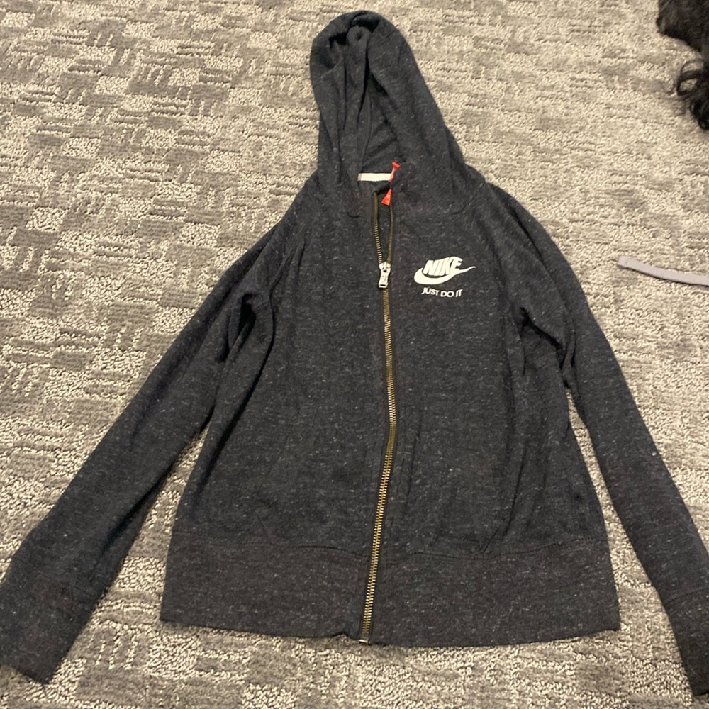 Vintage wash black Nike hoodie